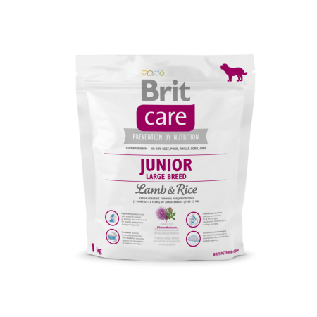 Brit Care Junior Large Breed Lamb &amp; Rice 1 kg (д/щенков гигантских пород)