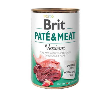 Brit Paté &amp; Meat Dog k 400 g с олениной