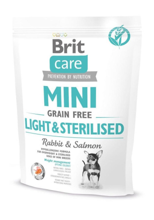 Brit Care GF Mini Light&Sterilised; 0,4 kg (д/собак малих порід) контроль ваги