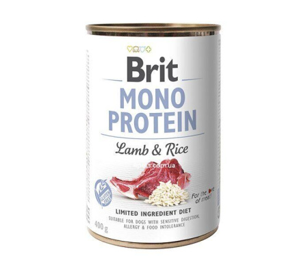 Brit Mono Protein Dog k 400 g с ягненком и темным рисом
