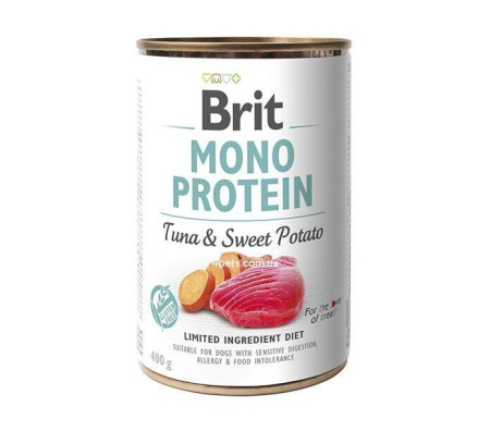 Brit Mono Protein Dog k 400 g с тунцом и бататом